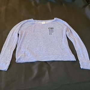 Victoria's Secret PINK purple heather sweater LG